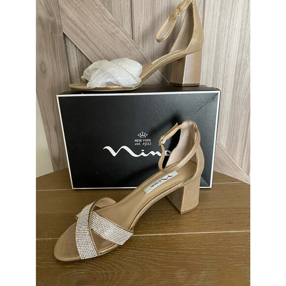 NIB Nina Nolita-fy Taupe reflective size 8 shoes - Picture 2 of 8